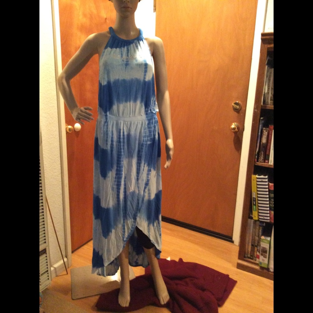 The dye maxi dress with razor back (5324)